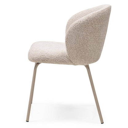 Sedia da pranzo LUEUR, beige, gambe beige