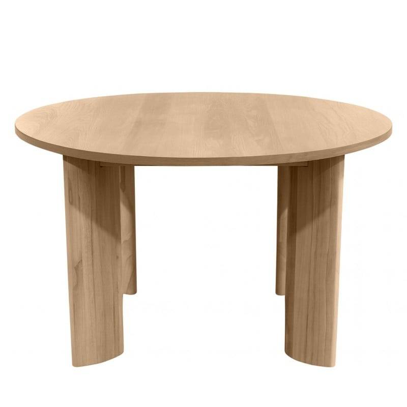Tavolo INDO rotondo 120 cm, crema e bianco