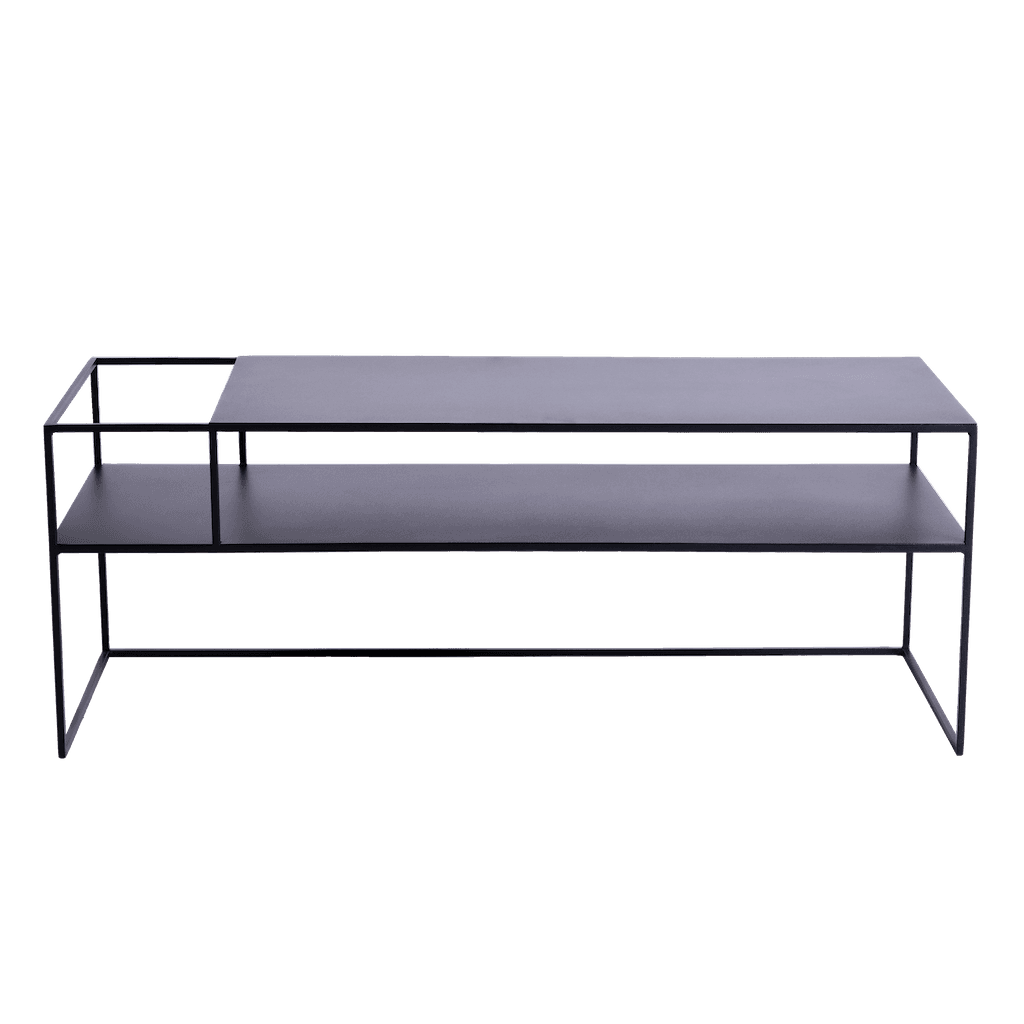 Tavolo RTV SENSO FLOWER METAL 120x45 L - nero