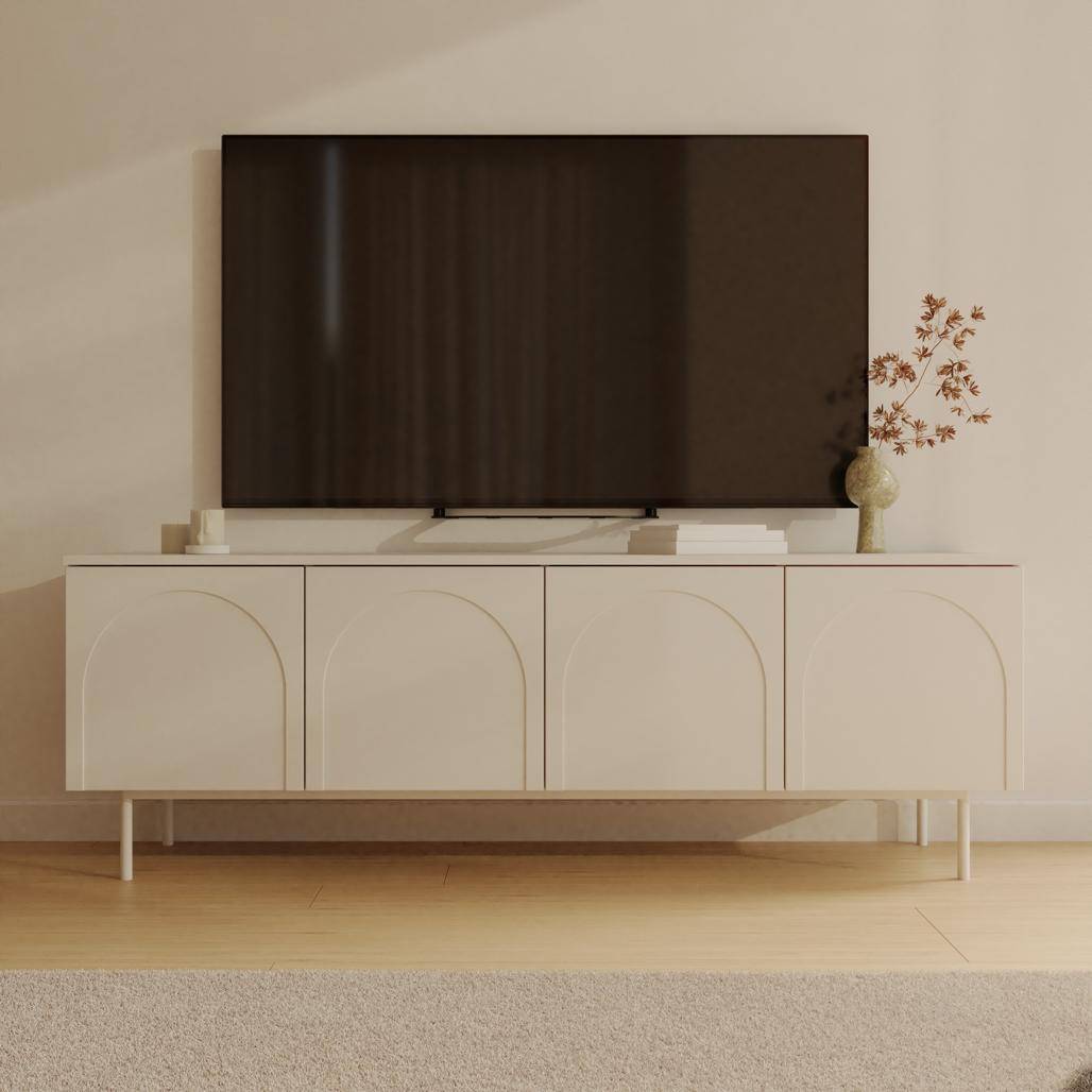 Mobile TV AESTHETIC quattro ante, bianco