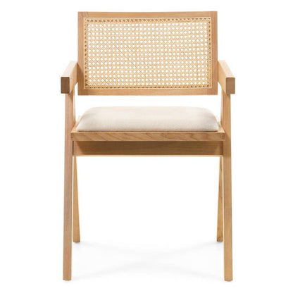 Sedia in legno RENE, intreccia viennese, naturale/beige
