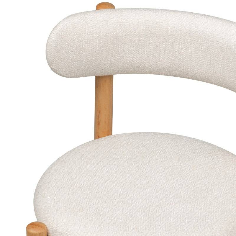 Sedia YANG Crema/Legno Naturale