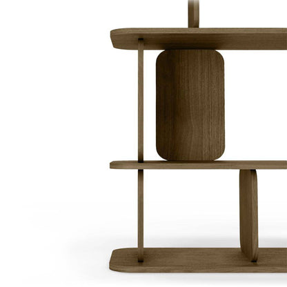 Scaffale alto arrotondato SALA, marrone espresso