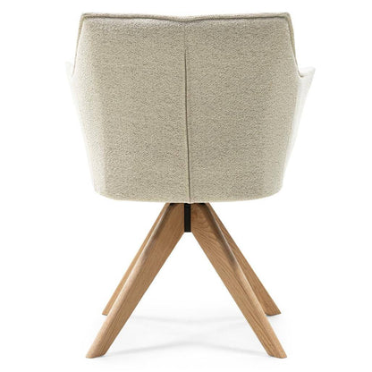 Drehstuhl MANER, Creme, Eiche