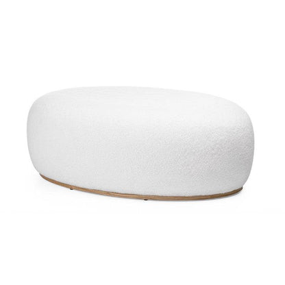 Pouf PEBBLE forme arrotondate bianco