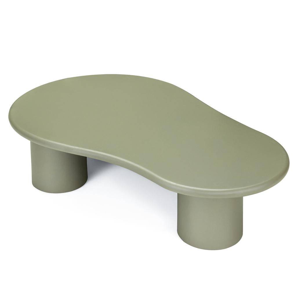 Tavolino da caffè NUBE, verde oliva opaco
