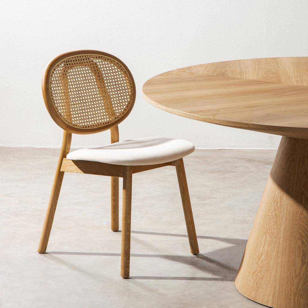 Sedia SUMBA Legno Intrecciato Viennese Naturale/Beige