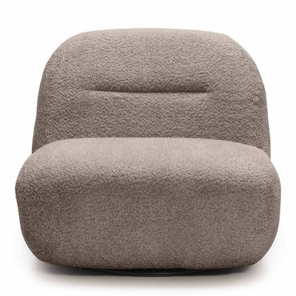 Sessel BOCHIC Drehsockel, Braun-Grau