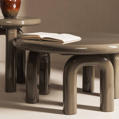 Tavolino da caffè FLIM 80 cm, verde/grigio