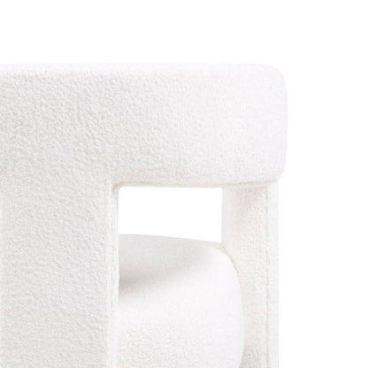 Poltrona Relax LAUREN Crema Bouclé