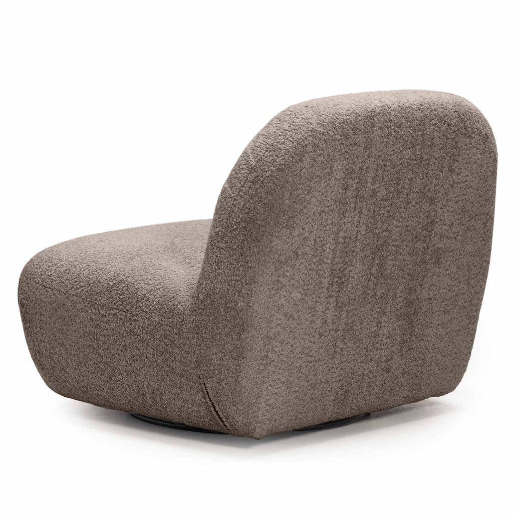 Sessel BOCHIC Drehsockel, Braun-Grau