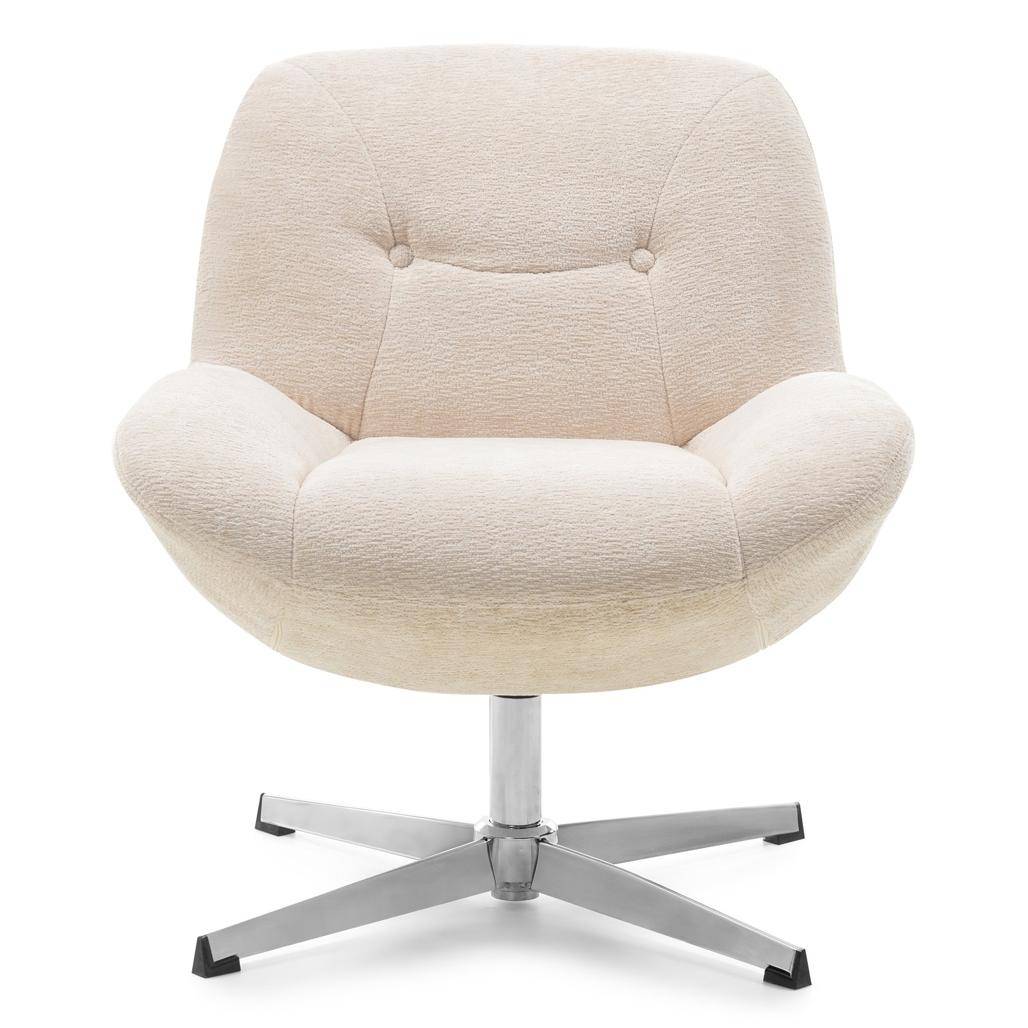 Poltrona girevole RENO, beige