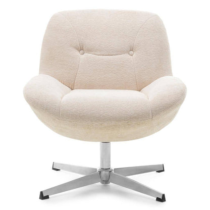Poltrona girevole RENO, beige