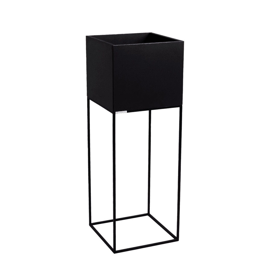 Pflanzkübel PALMUS METAL 100x35x35 - schwarz