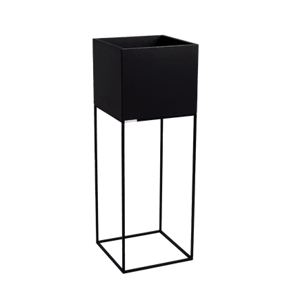 Pflanzkübel PALMUS METAL 100x35x35 - schwarz