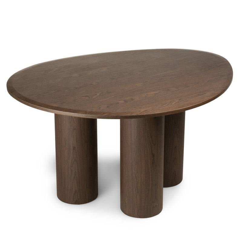 VISPI Tavolo da Pranzo 140 cm, Noce Scuro