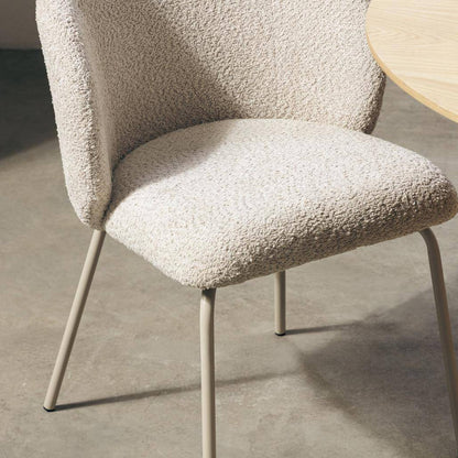 Sedia da pranzo LUEUR, beige, gambe beige