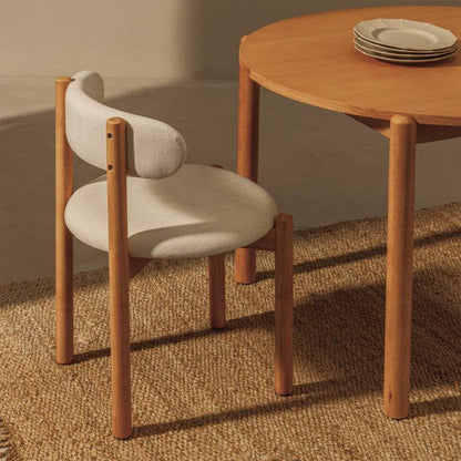 Sedia YANG Crema/Legno Naturale