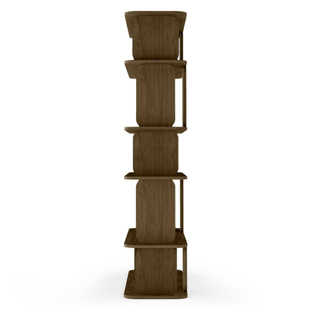 Scaffale alto arrotondato SALA, marrone espresso