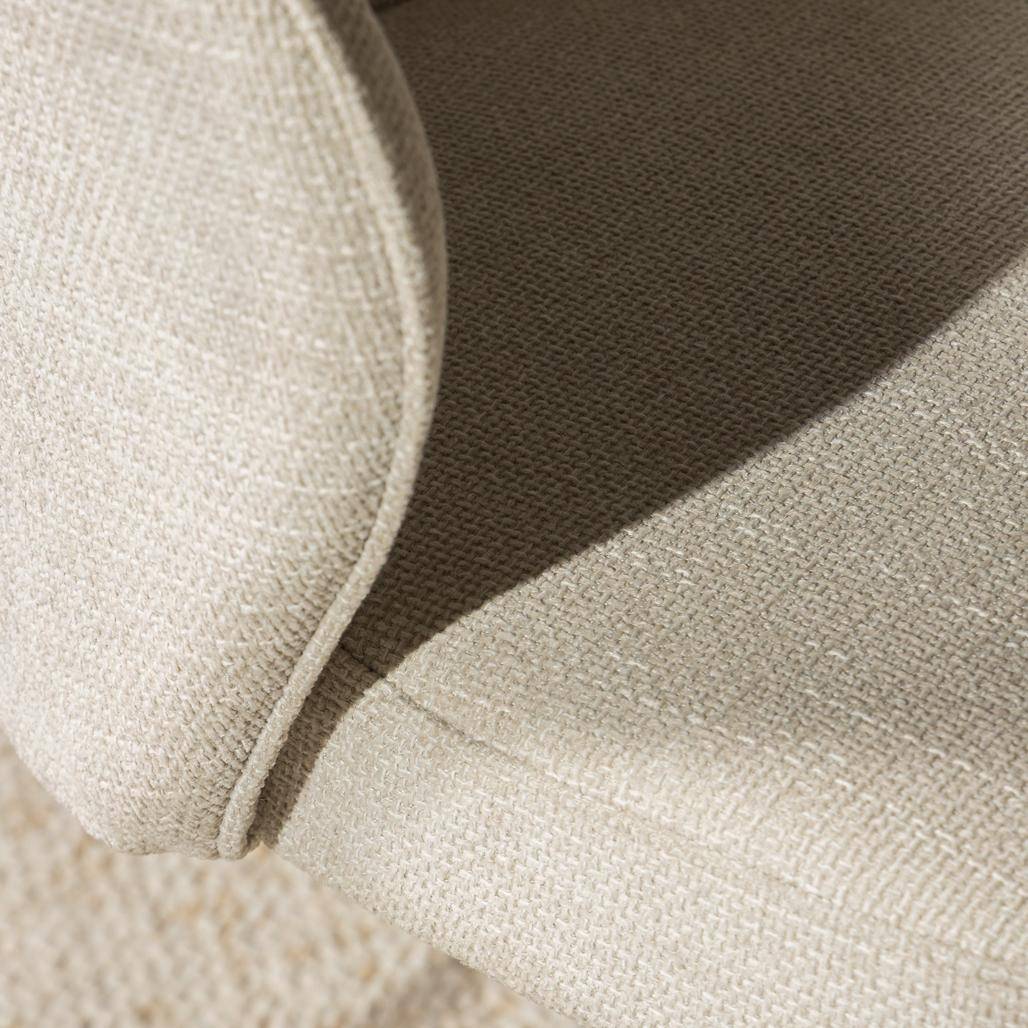 Esszimmerstuhl GUSTO, hellbeige, schwarze Beine