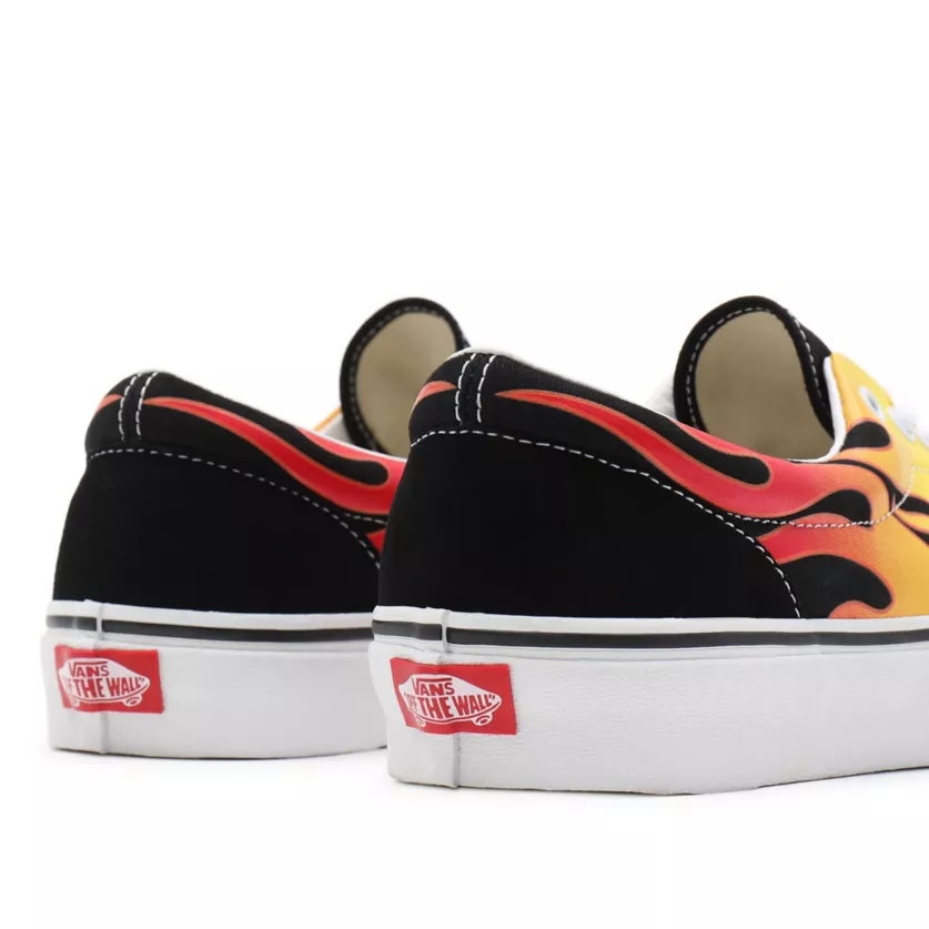Vans Era Flame VN0A4BV4XEY1 Sneakers Unisex Nero Bianco Fiamme