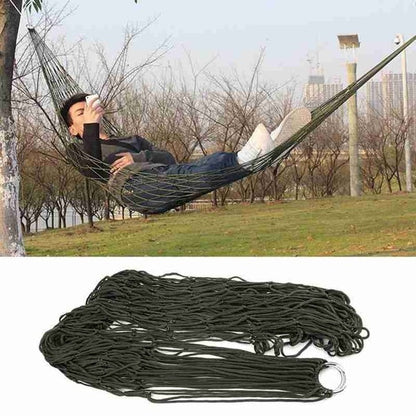 NYLON-HÄNGEMATTE FÜR GARTEN CAMPING REISEN WANDERN ENTSPANNUNG NETZMUSTER BAD