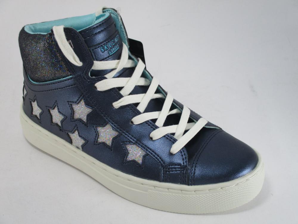 Skechers scarpa sneakersd da ragazza Sidestreet Funk It Out 84595L NVY blu