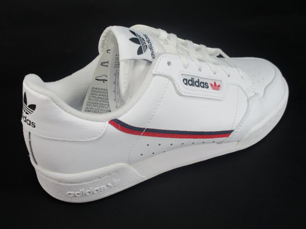 Adidas Originals Sneakers Ragazzo Bianco Rosso Blu Continental 80 J - F99787