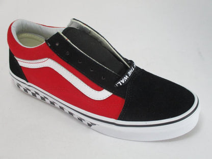 Vans scarpa sneakers da ragazzi Old Skool VN0A38HBVI71 nero-rosso-bianco