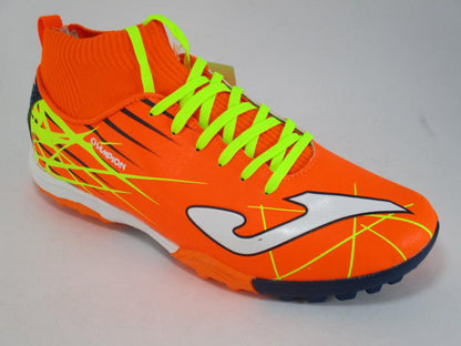 Joma scarpa da calcetto con calzino da ragazzo Champion 808 CCHJW.808.TF arancione