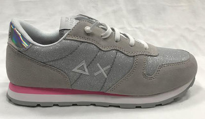 Sun 68 sneakers da ragazza Ally glitter Girl's grigio chiaro