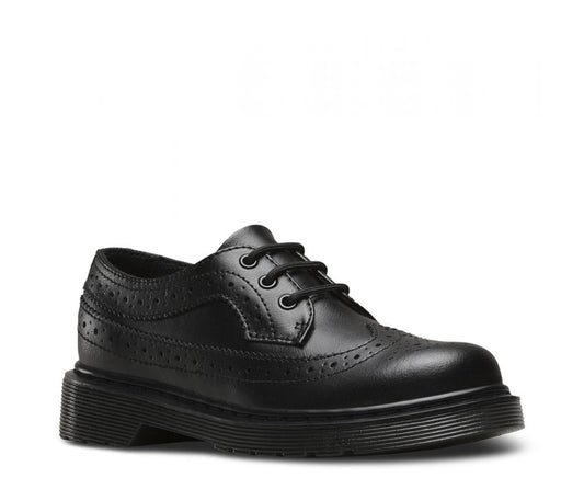 Scarpe Dr. Martens 3989 Junior Nere 22684001 - Pelle Impermeabile Brogue Bambino