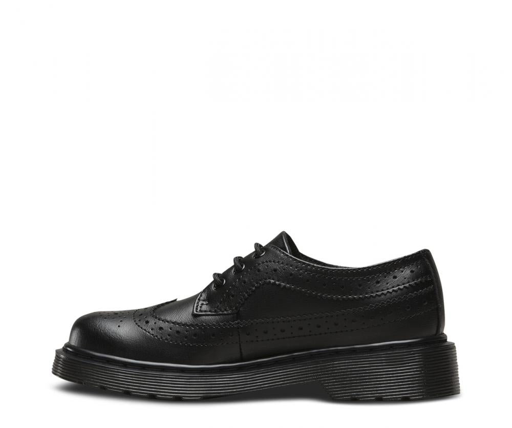 Scarpe Dr. Martens 3989 Junior Nere 22684001 - Pelle Impermeabile Brogue Bambino