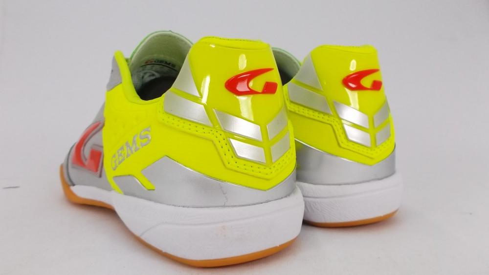 Gems scarpa da calcetto indoor Viper 007IN18 grigio-giallo