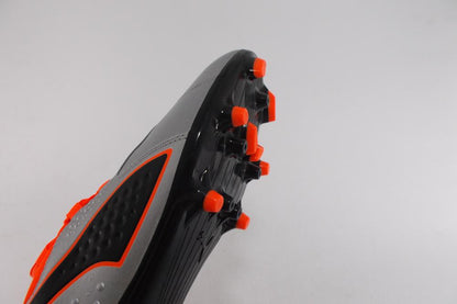 Puma scarpa da calcio in pelle con calzino da uomo One 3 AG 104762 01 argento arancio nero