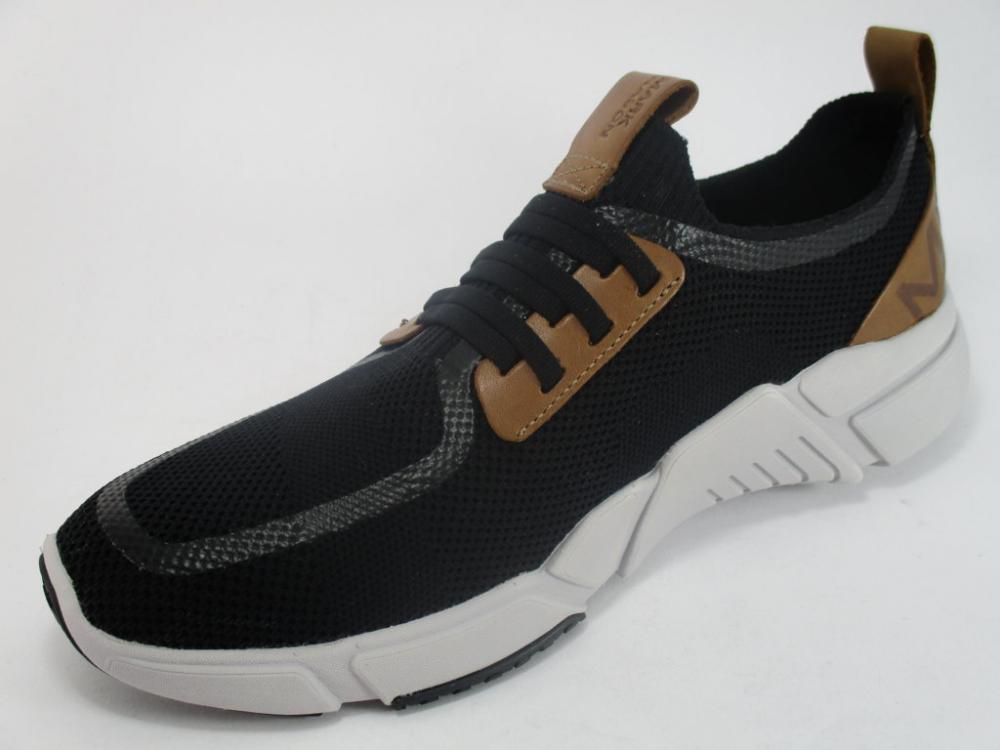 Skechers scarpa sneakers da uomo con laccio elastico  Block Peak 68643 BLK nero