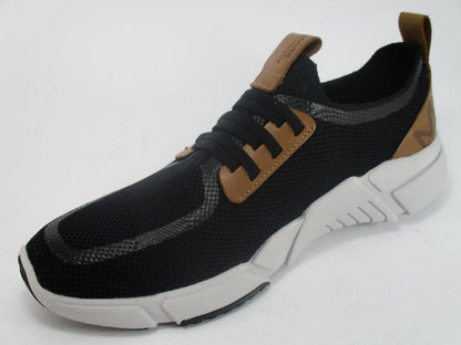 Skechers scarpa sneakers da uomo con laccio elastico  Block Peak 68643 BLK nero