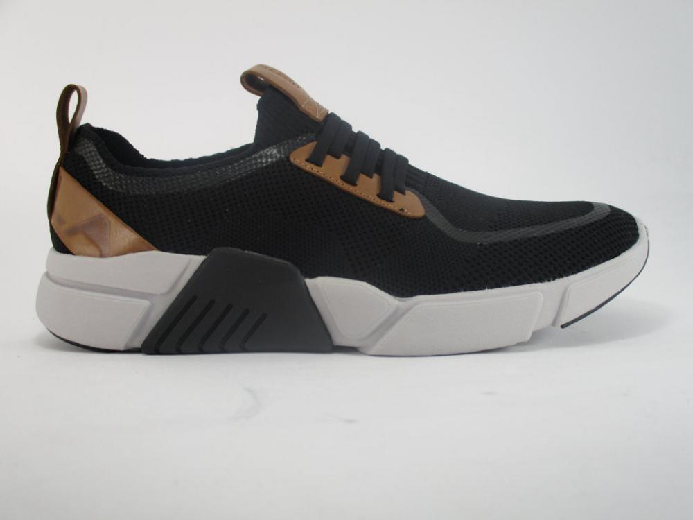 Skechers scarpa sneakers da uomo con laccio elastico  Block Peak 68643 BLK nero