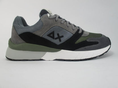 Sun 68 Yaky Suede Mesh 3 Color Z29116 Grigio Scuro Militare | Sneakers Uomo