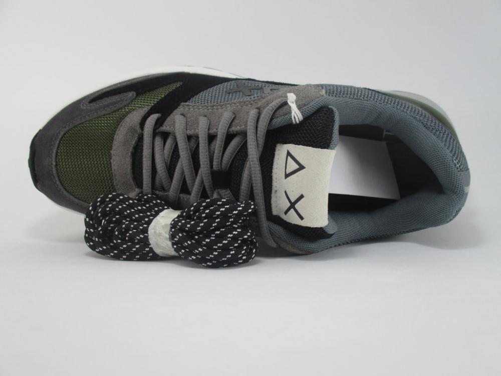 Sun 68 Yaky Suede Mesh 3 Color Z29116 Grigio Scuro Militare | Sneakers Uomo