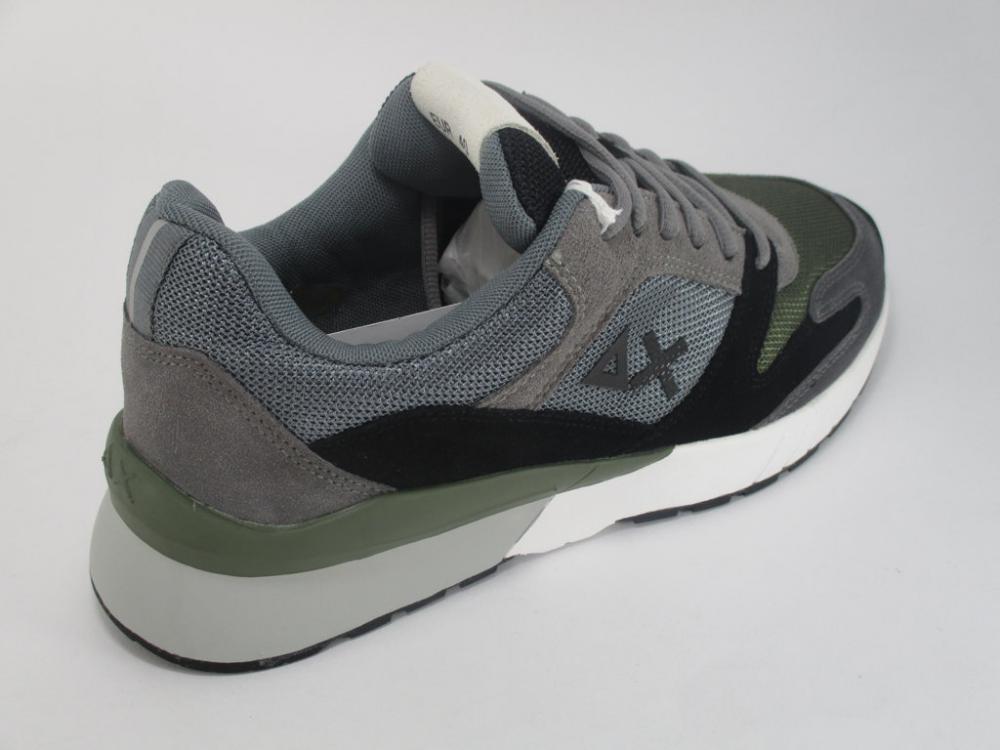 Sun 68 Yaky Suede Mesh 3 Color Z29116 Grigio Scuro Militare | Sneakers Uomo