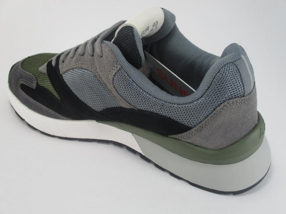 Sun 68 Yaky Suede Mesh 3 Color Z29116 Grigio Scuro Militare | Sneakers Uomo