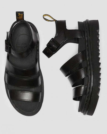 Dr. Martens sandalo con zeppa da donna Blaire Leather Brando 24191001 nero