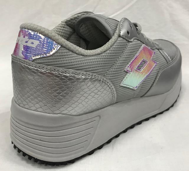 Lotto scarpa sneakers da donna Record Edge T0076 argento