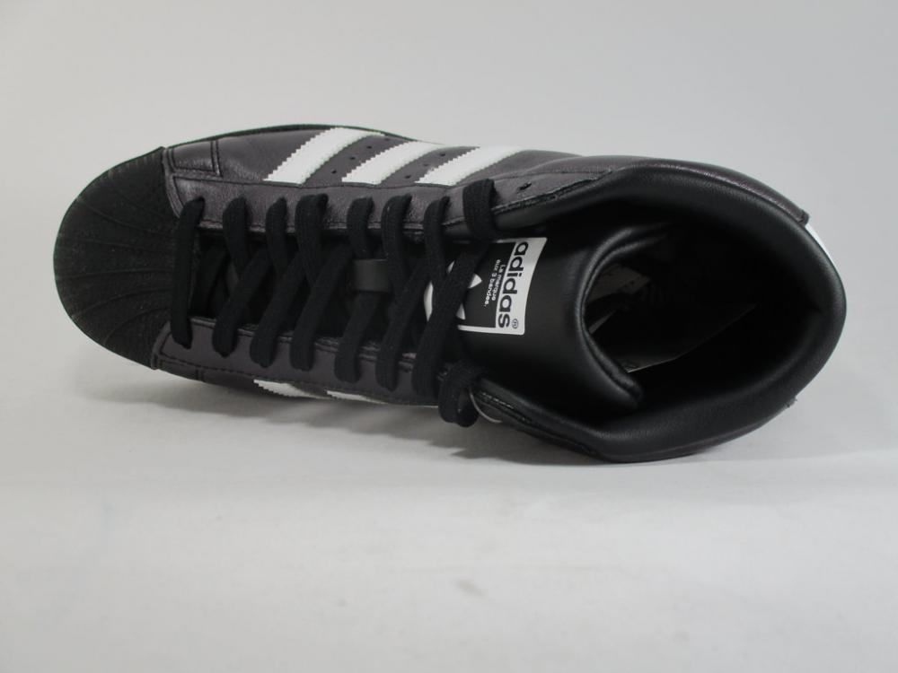 Adidas Promodel S75850 - Sneakers Alta Donna Nero Bianco Pelle Premium