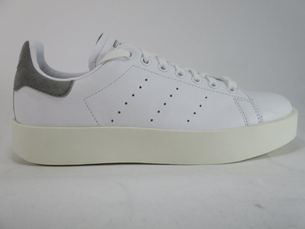 Adidas Originals scarpa sneakers da donna con zeppa Stan Smith Bold W CQ2829 bianco-grigio