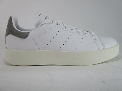 Adidas Originals scarpa sneakers da donna con zeppa Stan Smith Bold W CQ2829 bianco-grigio