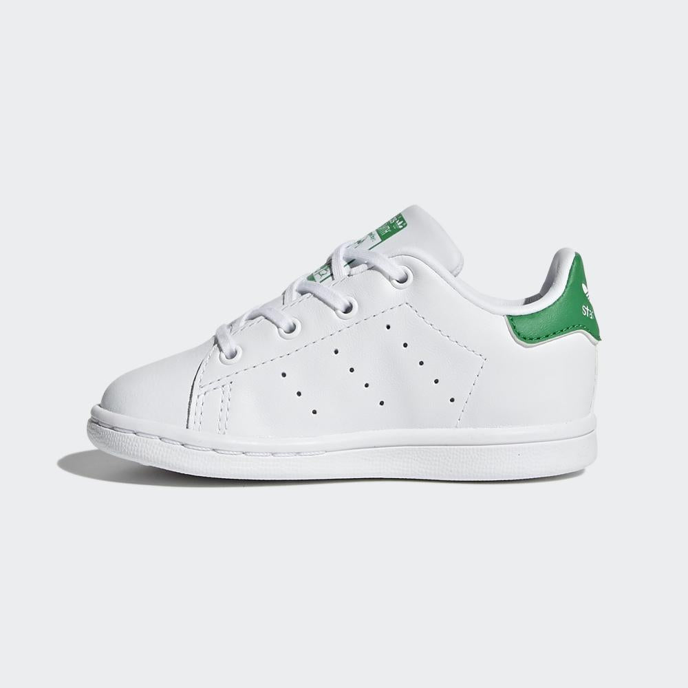 Adidas Originals scarpa sneakers da bambini Stan Smith BB2998 bianco-verde