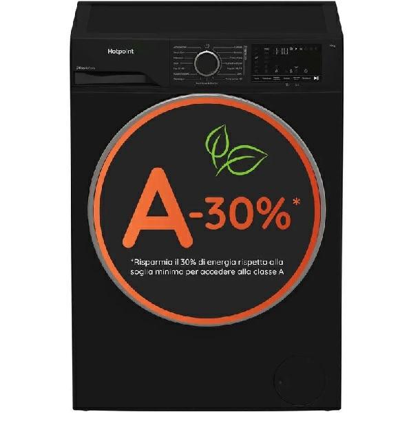Hotpoint Waschmaschine 10kg Inver/Dampf A-30% 1400U/min Schwarz Hb 103b Care It