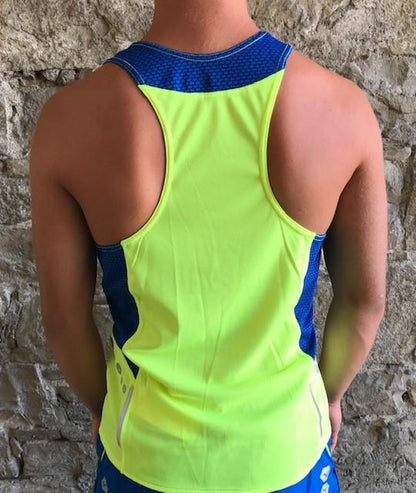Mizuno Men Premium SINGLET U2EA7001 44 yellow fluo-royal
